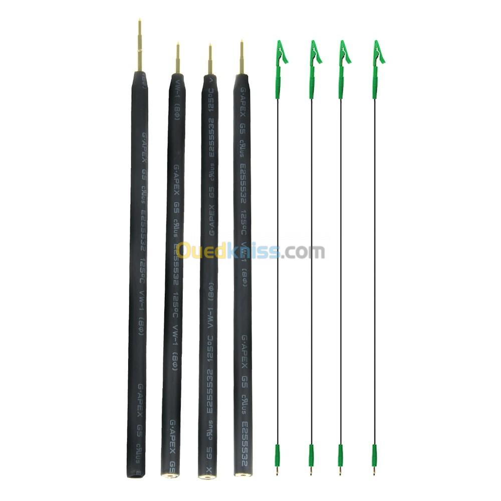 stylos sondes 4 pièces broches avec câble de connexion de remplacement