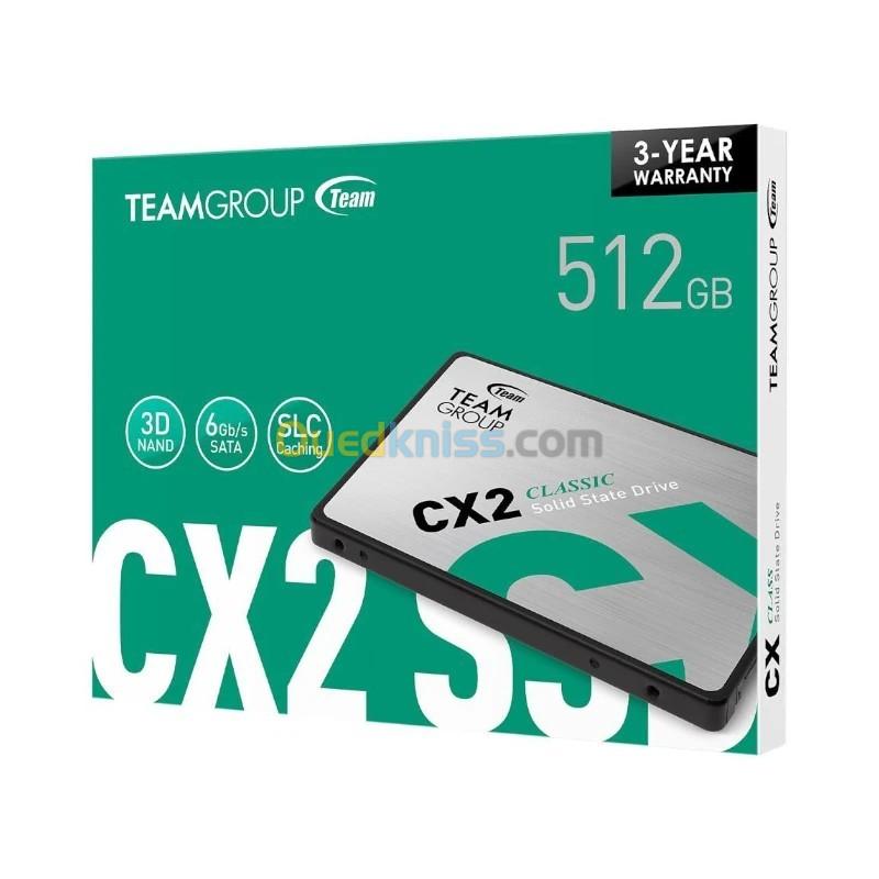 Disque SSD 256GB TeamGroup CX2 3D NAND 6GB/s