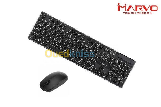 Marvo 2.4G Wireless Keyboard and Mouse Combo Set