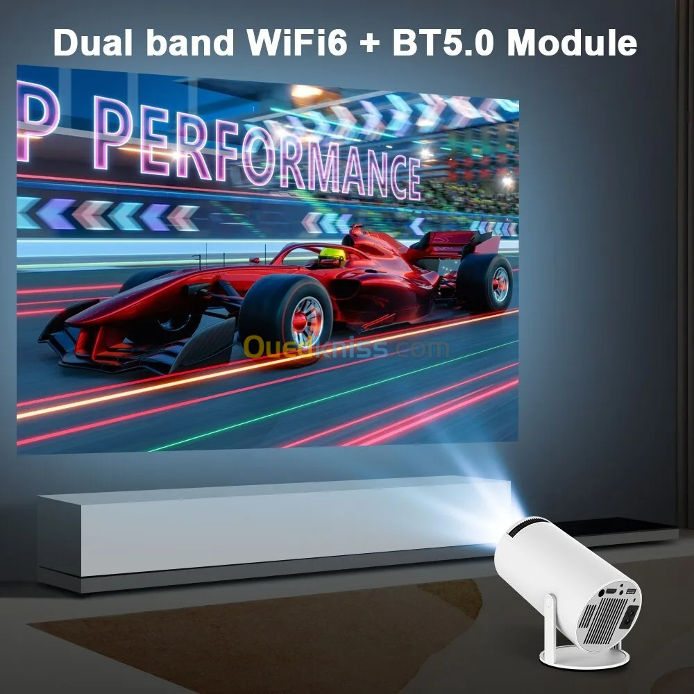 Projecteur DATA SHOW Hy300 4K Android 11 , Wifi 6, 200 ANSI + IPTV (BONUS)