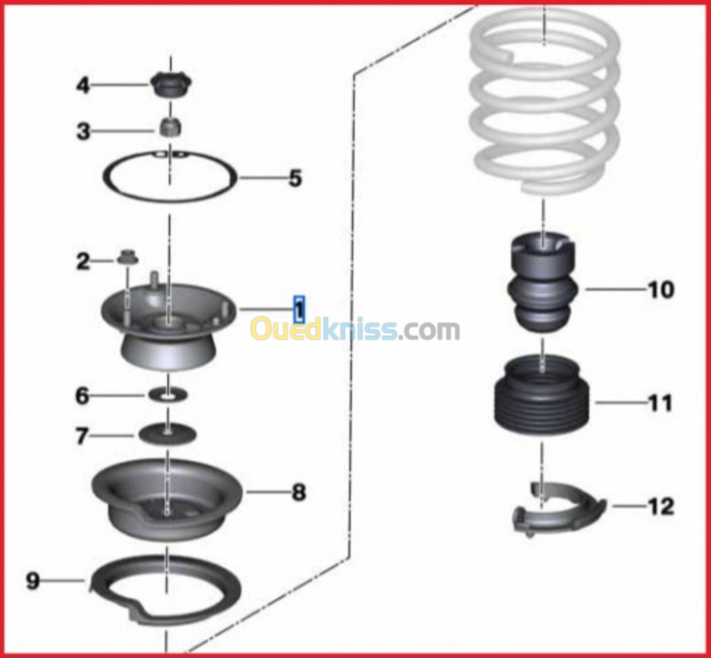 Soufflets et Joints d'Amortisseurs AV BMW E90/91/92/93