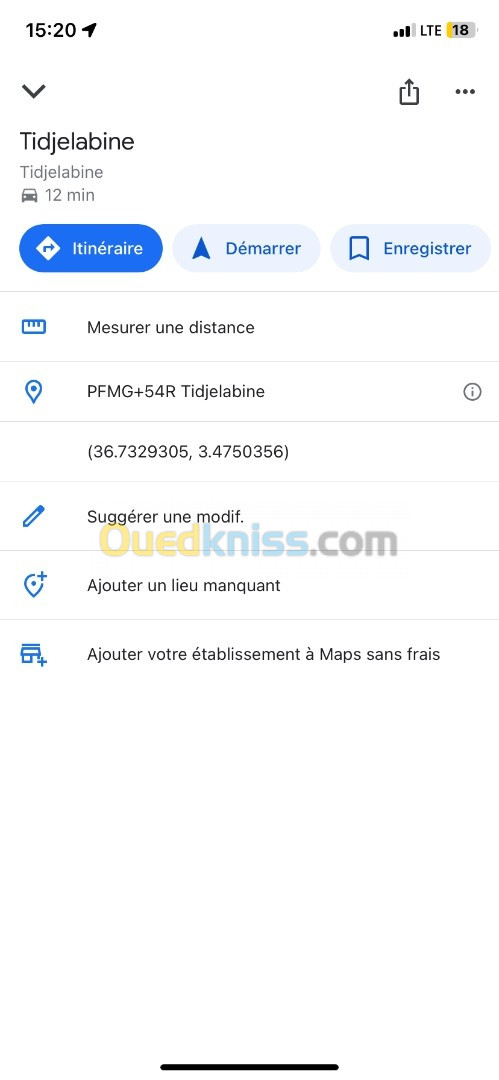 Cherche achat Terrain Boumerdès Tidjelabine