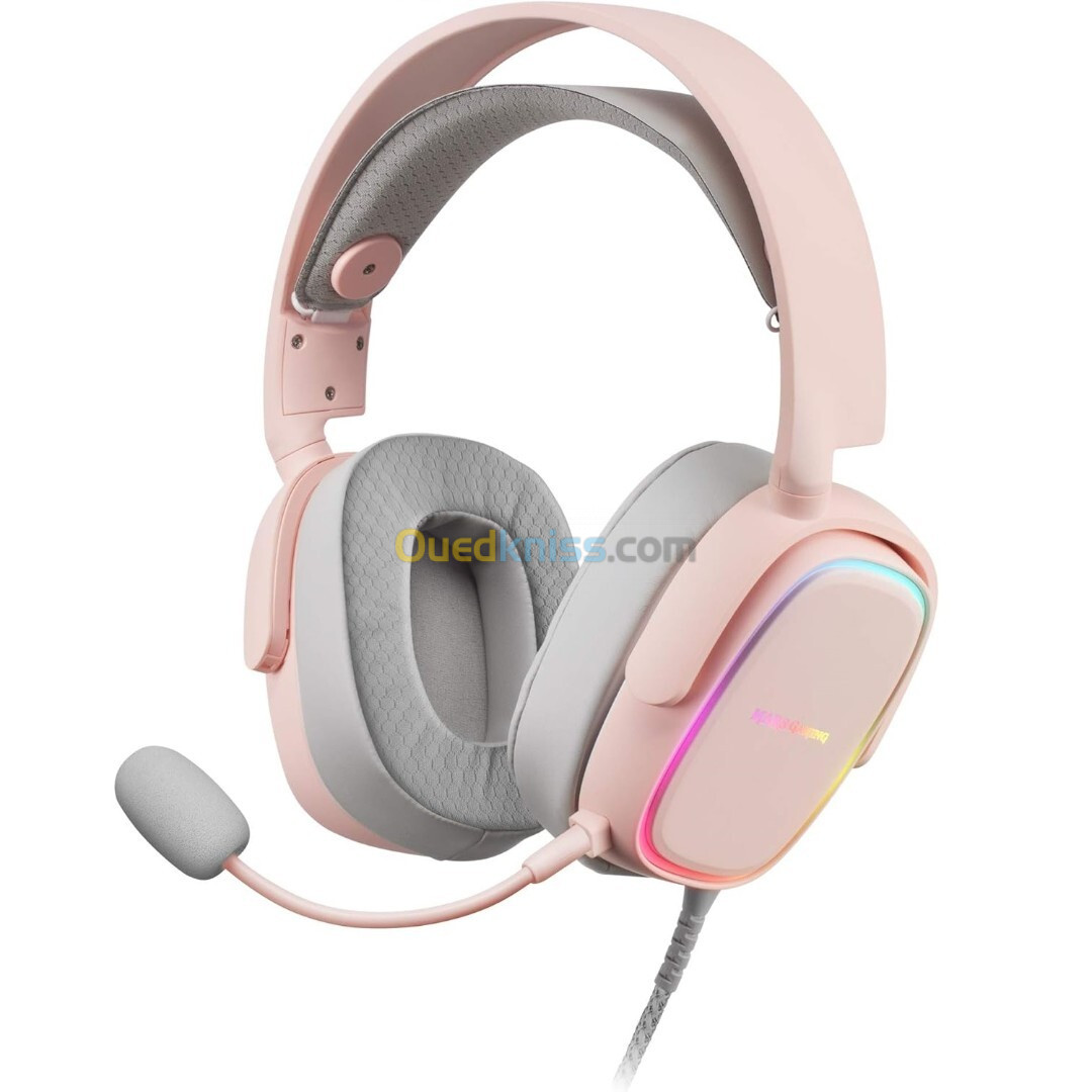 MARS GAMING MHAX PINK RGB HEADPONES DETACHABLE