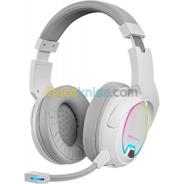 MARS GAMING MHW-100 WHITE WIRELESS ARGB DETA