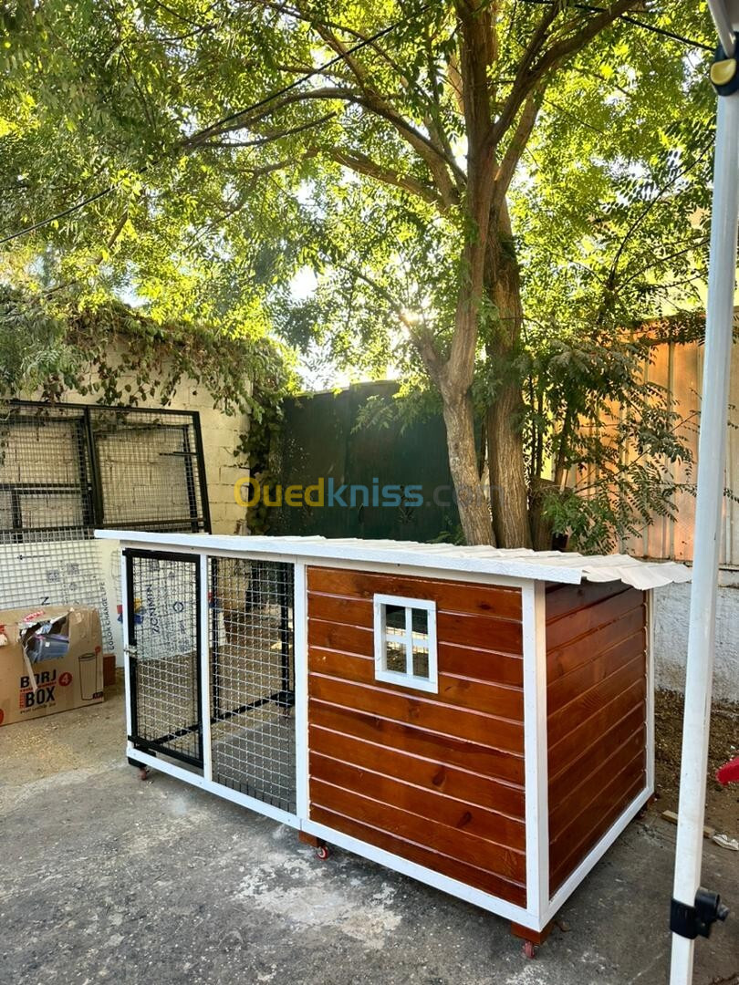 Niche et cage pour chien disponible 