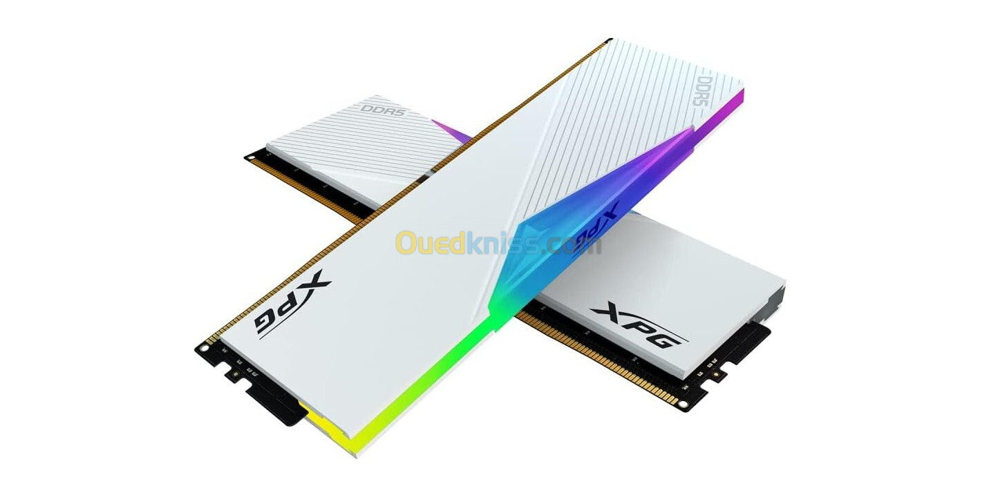 RAM DDR5 ADATA LANCER RGB 16GB 6400MHZ WHITE