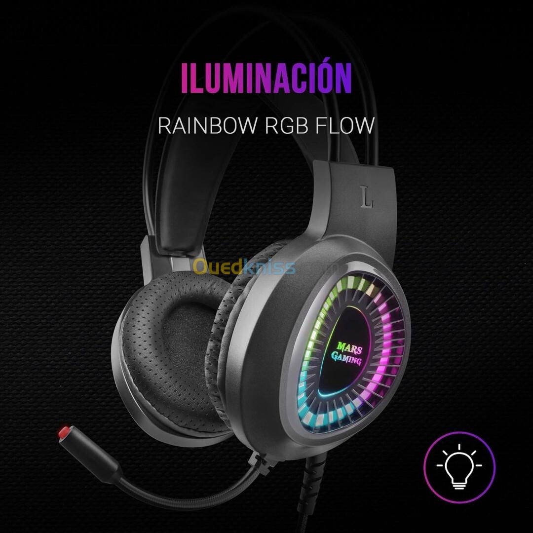 casque Mars Gaming MH220 black rgb