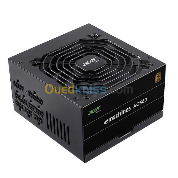 ALIMENTATION ACER 550W 80+BRONZE FULL MODULAR BLACK