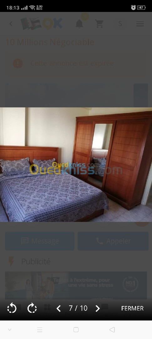 Location Appartement F3 Alger Said hamdine