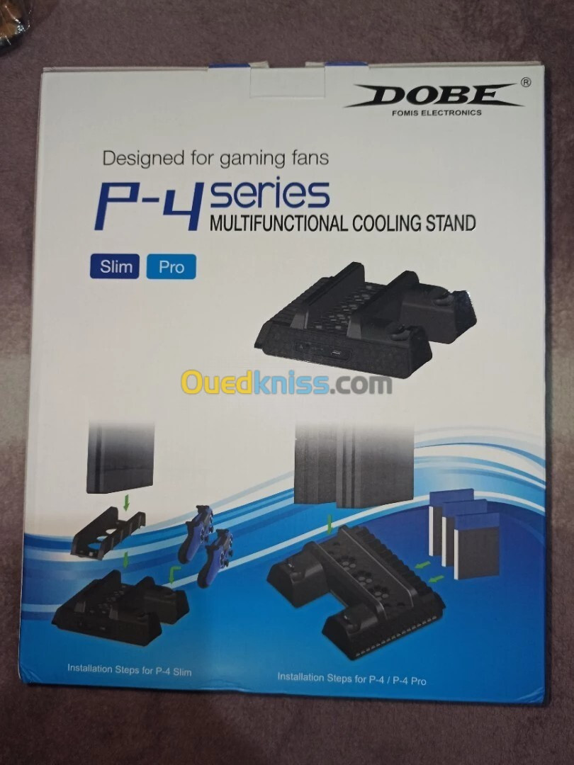 DOBE STAND + VENTILATEUR PS4/SLIM/FAT/PRO