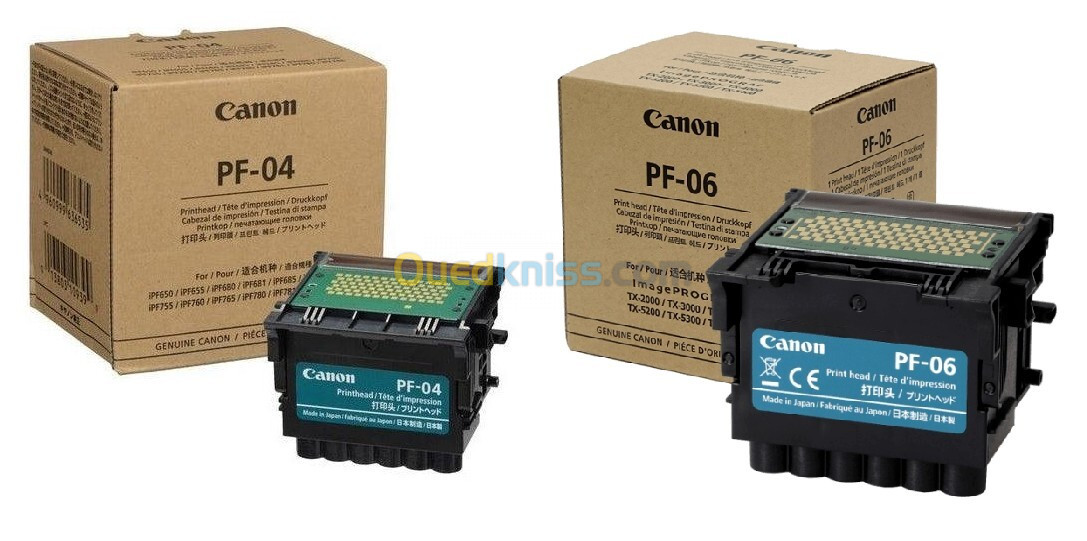 TETES CANON ORIGINALE PF-06 ET PF-04 POUR TRACEURS CANON TM-300 TM-350 /  IPF 750 IPF 770