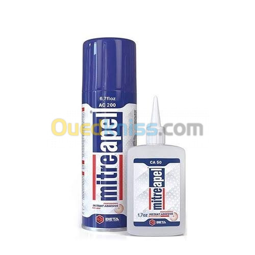 Kit Colle Super Glue MDF et Activateur 25 GR MITRE APEL