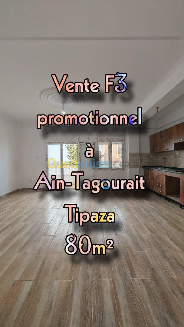 Vente Appartement F3 Tipaza Ain tagourait