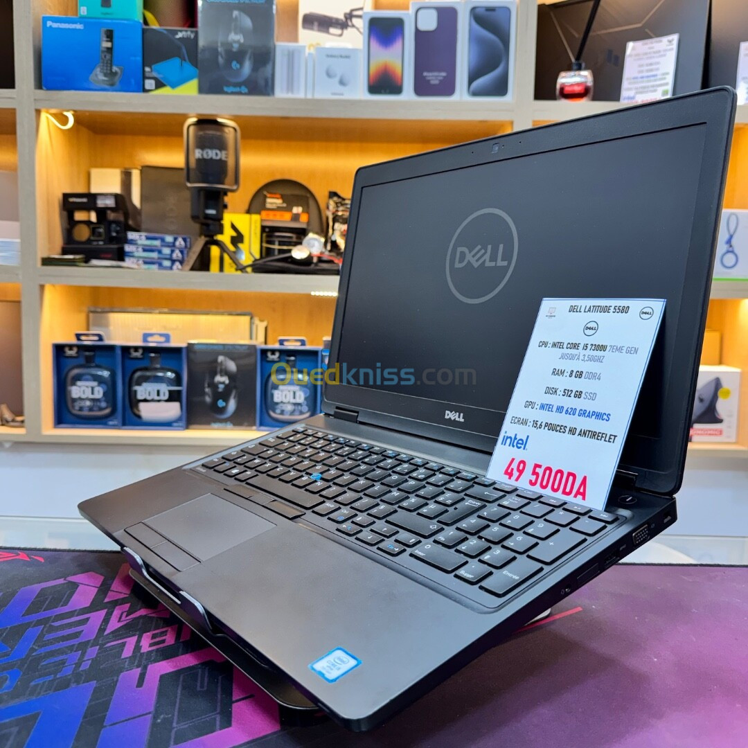 DELL LATITUDE 5580 I5 7300U 7TH GEN 8GB RAM 256GB SSD ECRAN 15 POUCES 