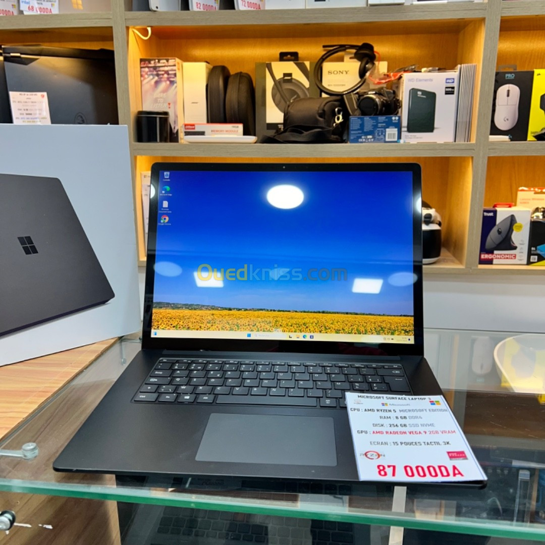 MICROSOFT SURFACE LAPTOP 3 AMD RYZEN 5 8GB RAM 256GB SSD 