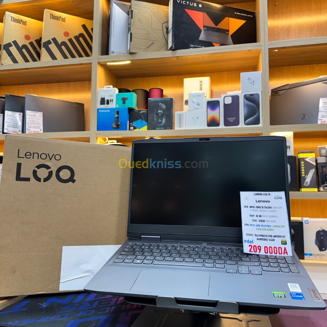 LENOVO LOQ 15  I5 13420H NVIDIA RTX 4050 16GB RAM 512GB SSD 