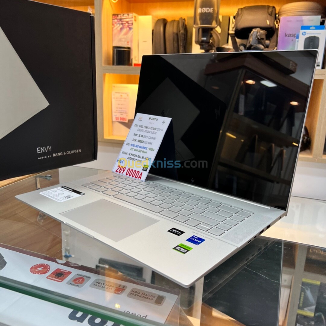 HP ENVY 16 I7 13700H NVIDIA RTX 4060 16GB RAM 1TB SSD ECRAN 16POUCES FULL HD 120HZ TACTILE