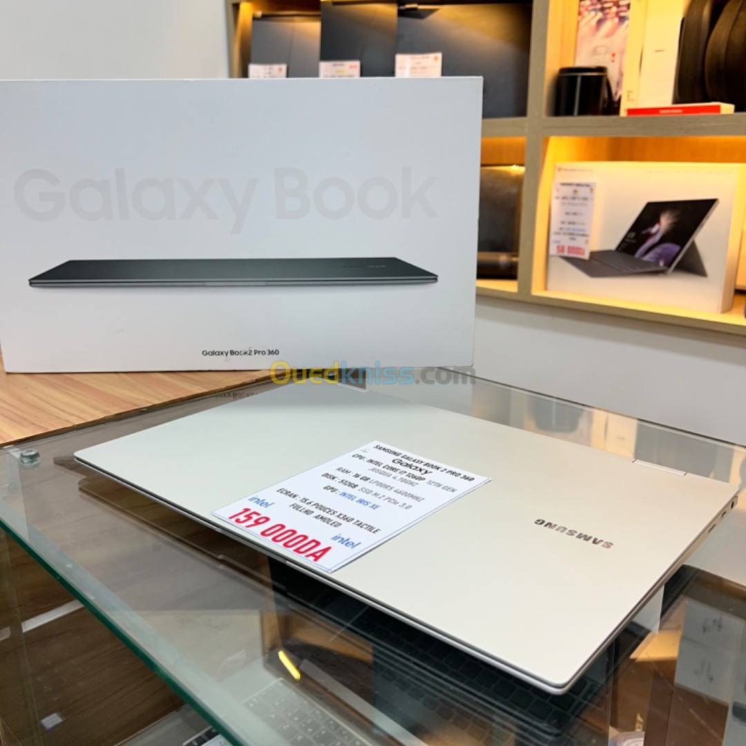 SAMSUNG GALAXY BOOK 2 PRO 16 I7 12TH GEN 512GB SSD X360 TACTILE