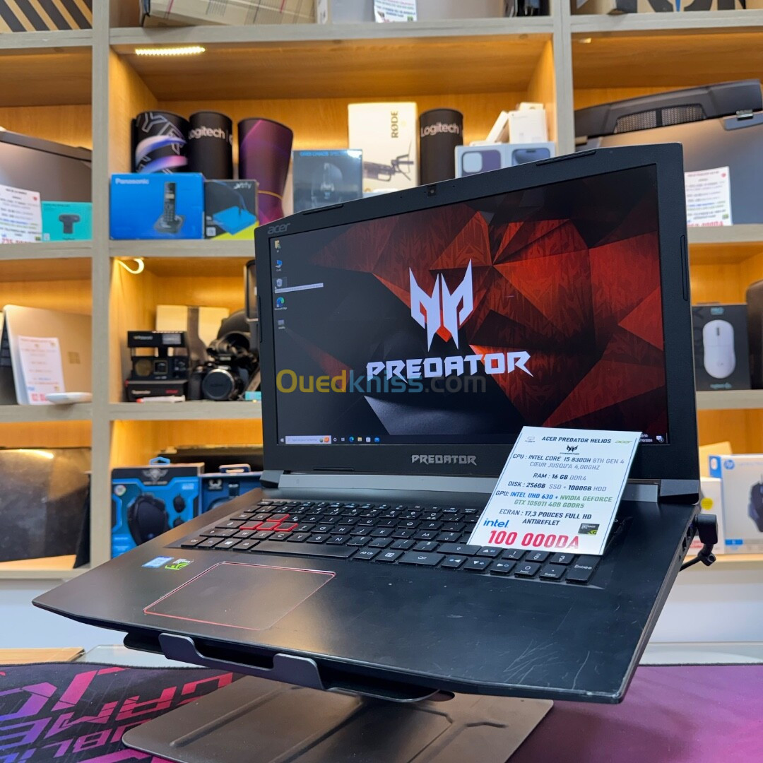 ACER PREDATOR HELIOS I5 8300H NVIDIA GTX 1050TI 16GB RAM 256GB SSD +1TB HDD