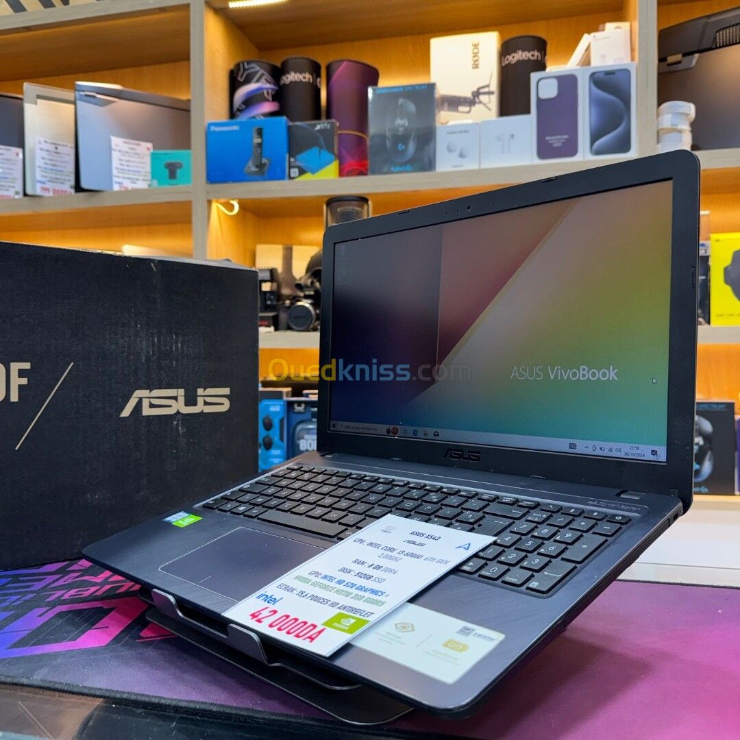 ASUS X543U I3 6006U NVIDIA GEFORCE MX110 8GB RAM 512GB SSD SOUS EMBBALAGE 