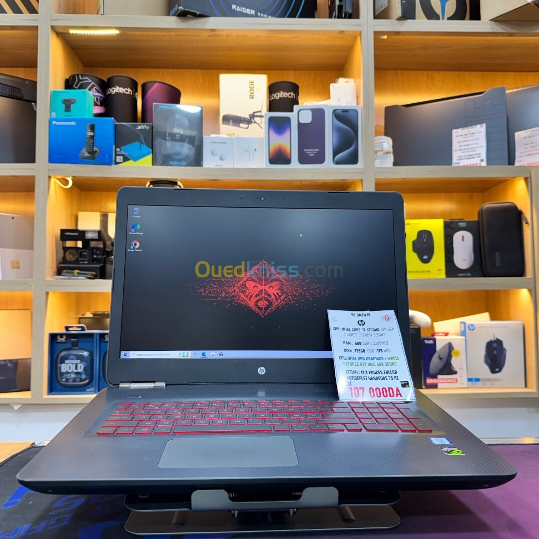 HP OMEN 17 I7 6700HQ NVIDIA GTX 1060 6GB VRAM 12GB RAM 128GB SSD+ 1TB HDD