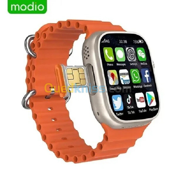 Modio ST11 Smart watch with 3 Pairs Strap 2.2 inch avec Puce 4-64 Go