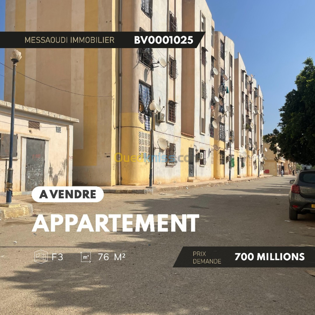 Vente Appartement F3 Aïn Defla El attaf