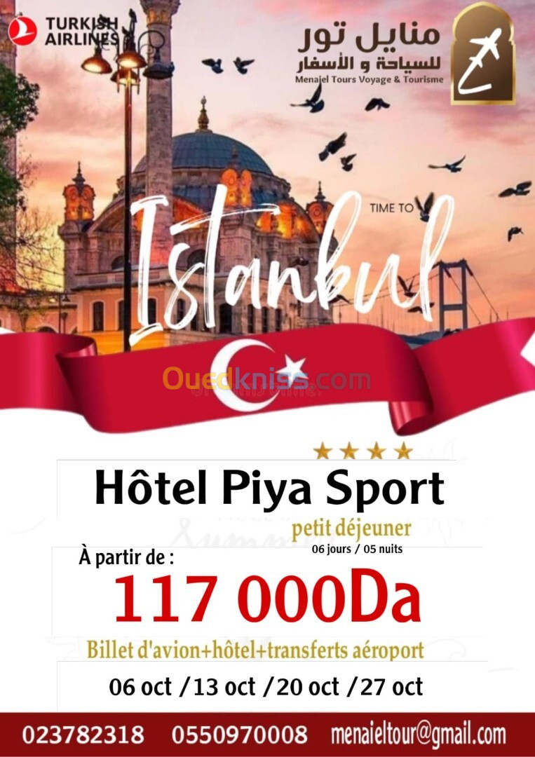 Promo Istanbul à mois de OCTOBRE