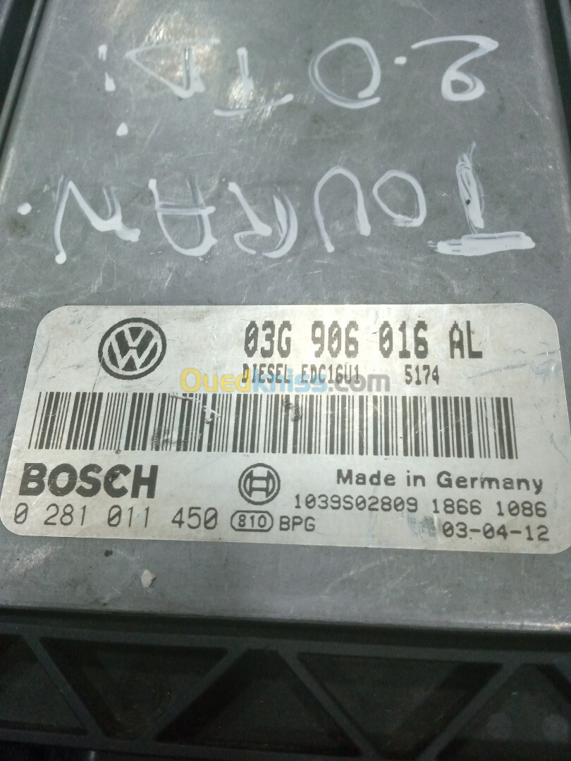 Calculateur VW touran 2-0 tdi