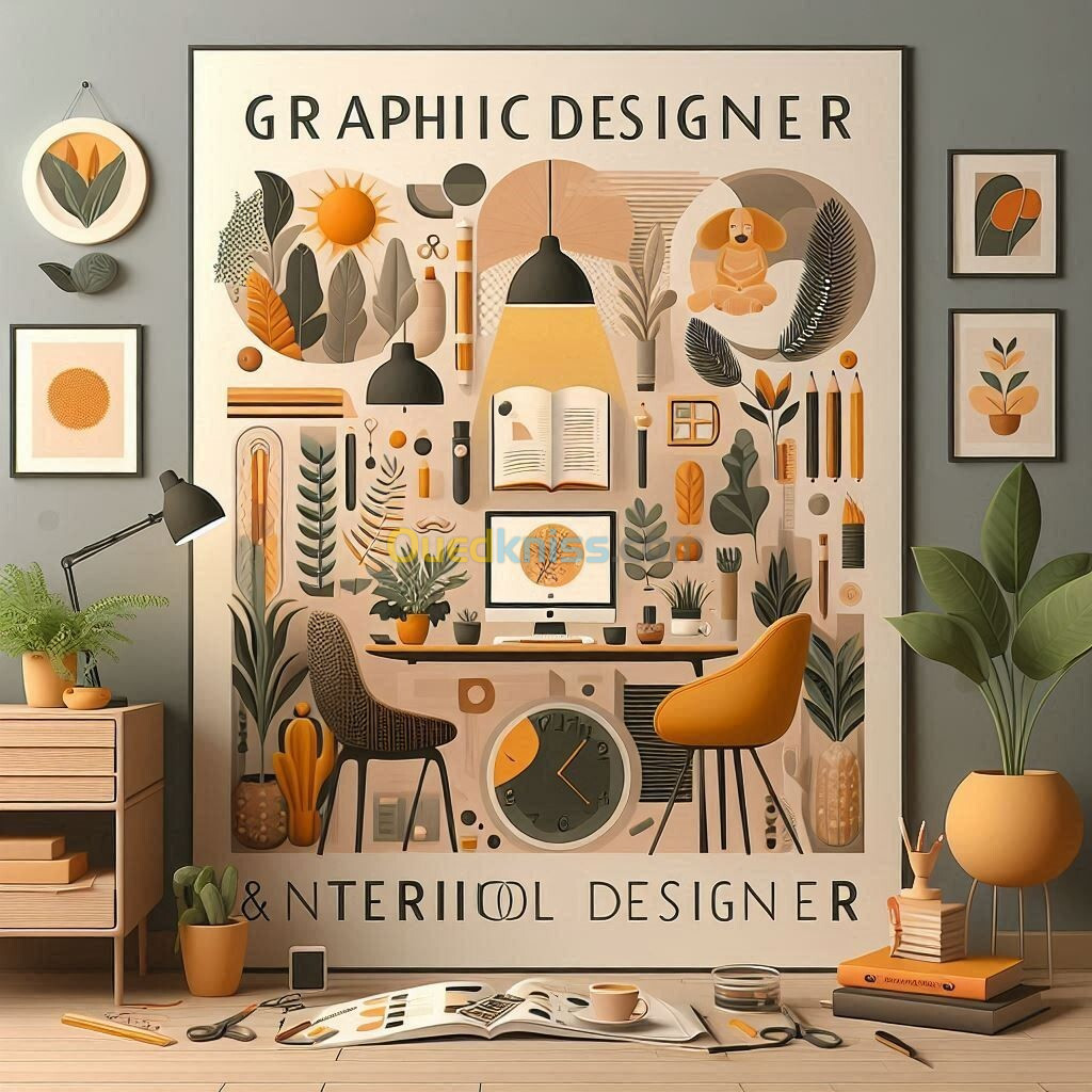 graphiste designer d'intérieur 