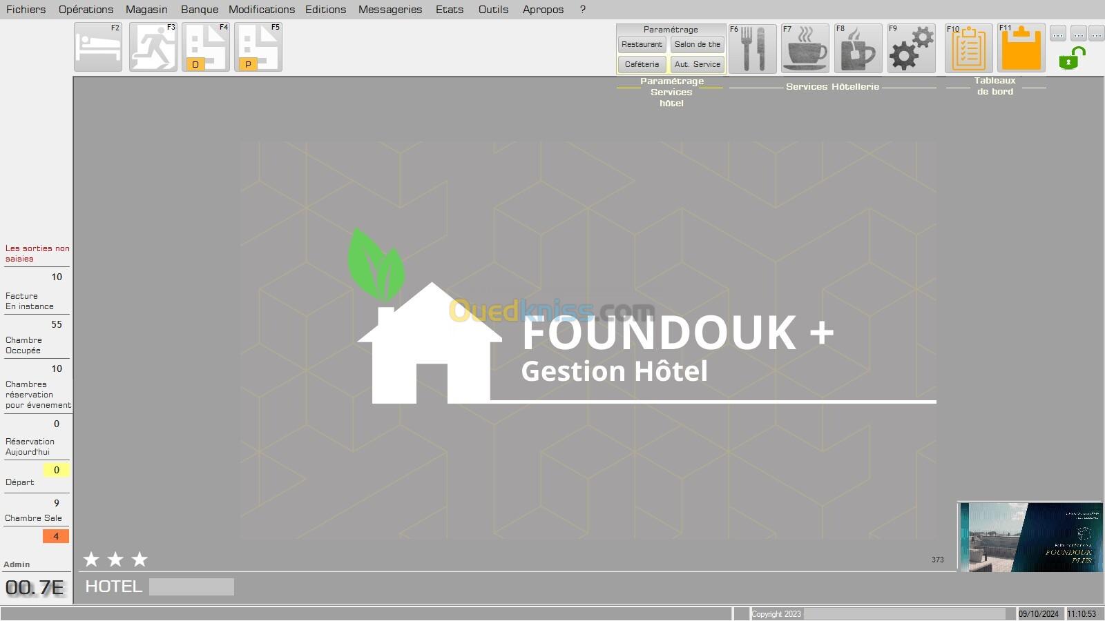 FOUNDOK+, Gestion Hôtellerie