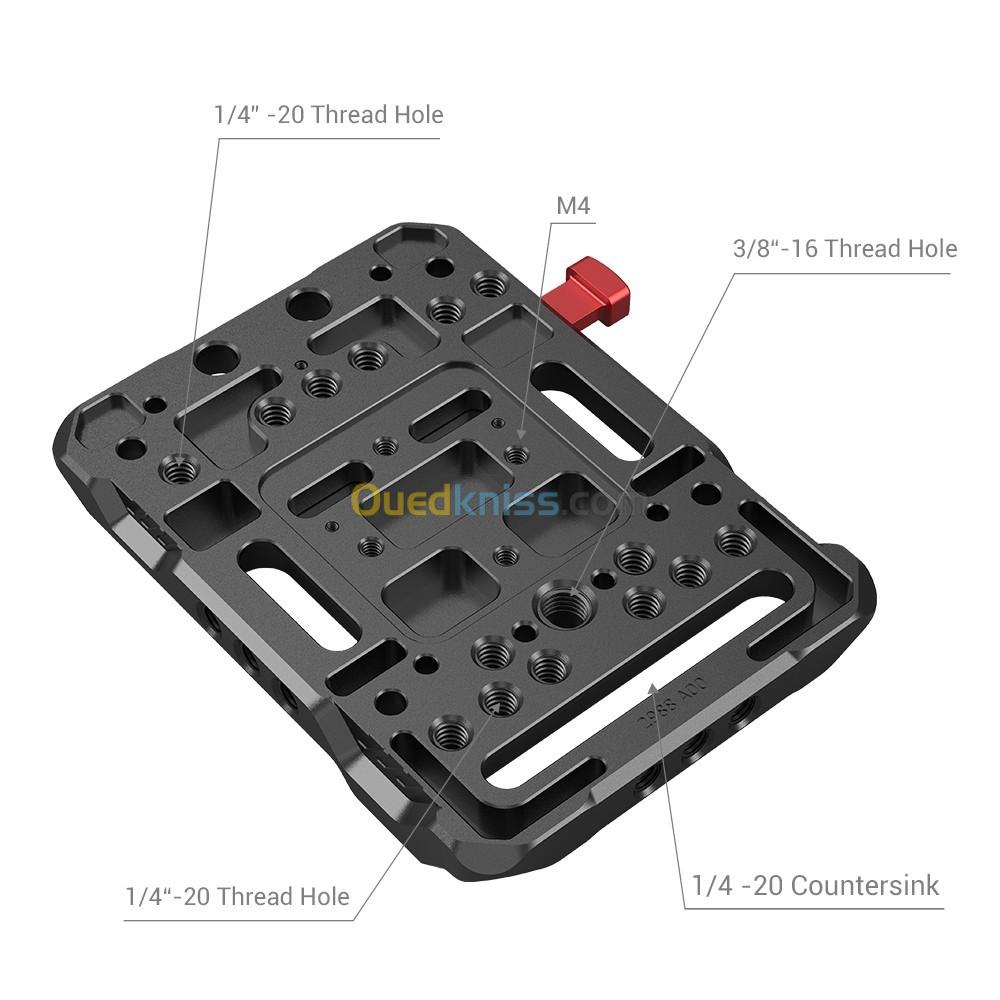 V MOUNT PLATE SMALLRIG WITH DUAL 15MM ROD CLAMP 