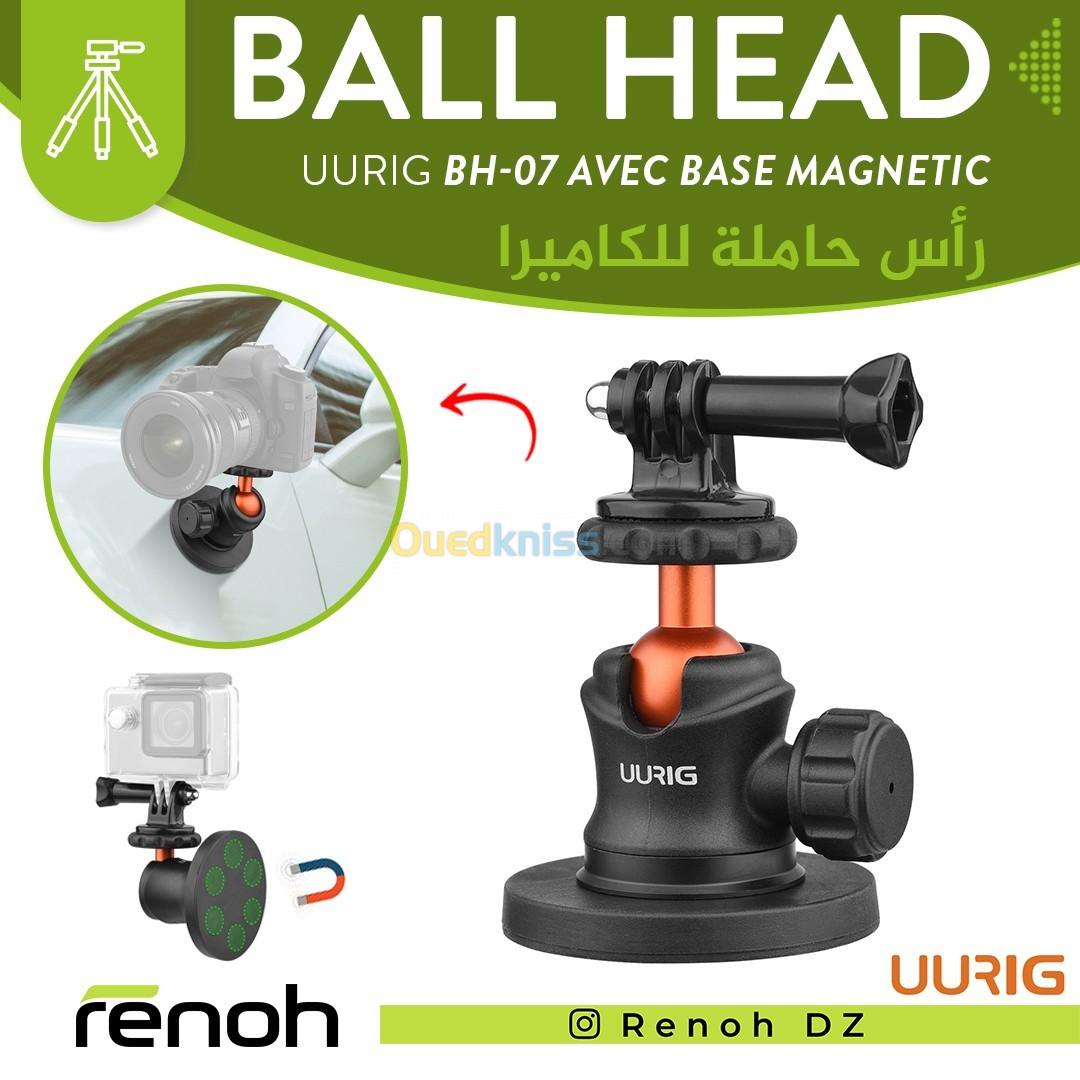 BALL HEAD UURIG ( BH-07 )  PROFESSIONNEL  AVEC BASE MAGNETIQUE