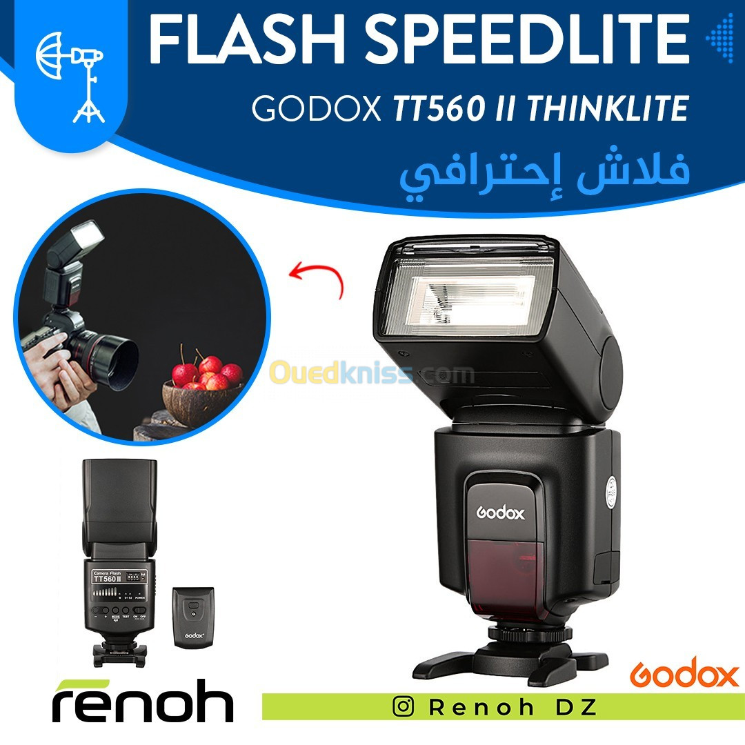 Flash Speedlite GODOX TT560 II Universal Pour Canon/Sony/Nikon 