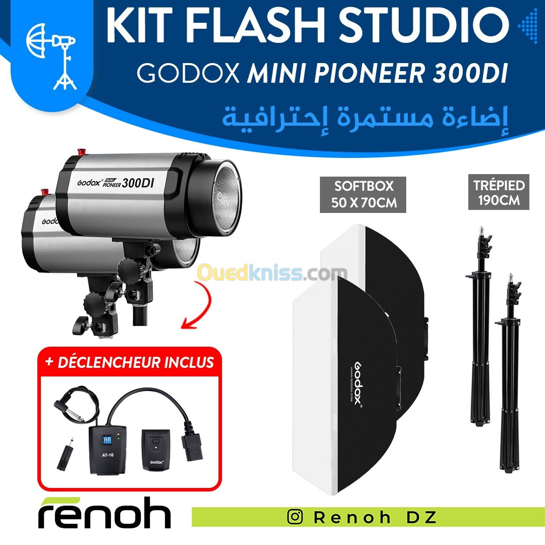 Kit Flash Studio GODOX MINI PIONEER 300DI