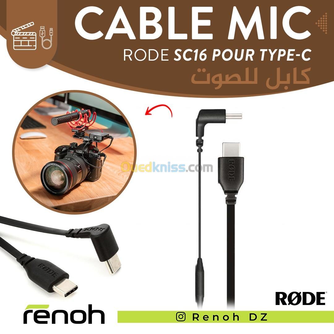 Cable Microphone RODE SC16 Pour Type-C