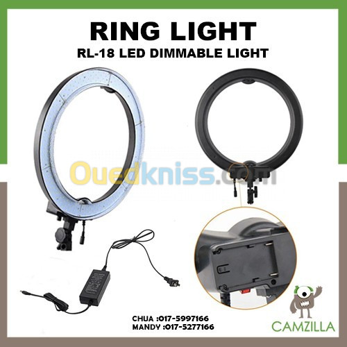 Ringlight RL-18 Pour Streaming et Content Creation