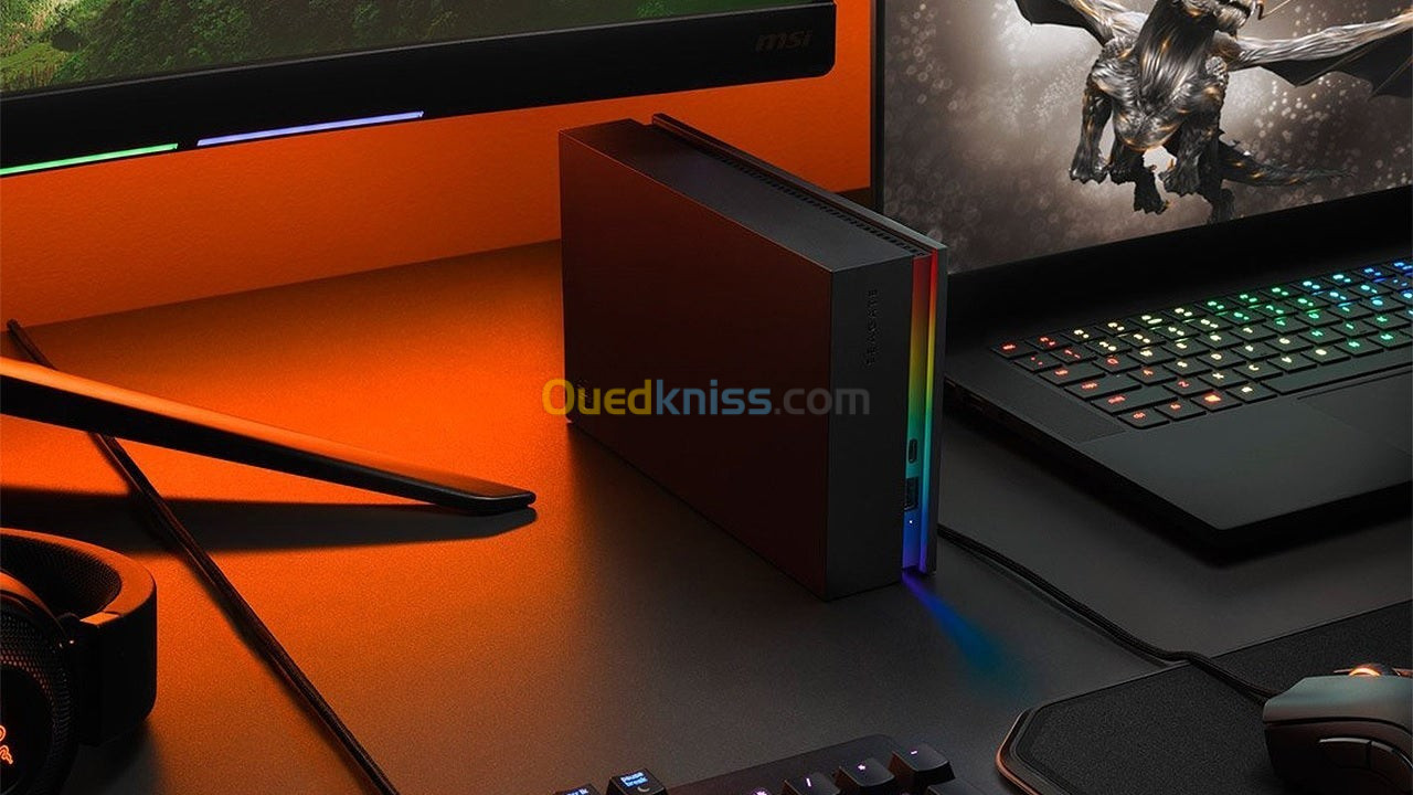 Disque Dur Externe SEAGATE GAMING FIRECUDA GAMING HUB RGB 8TB