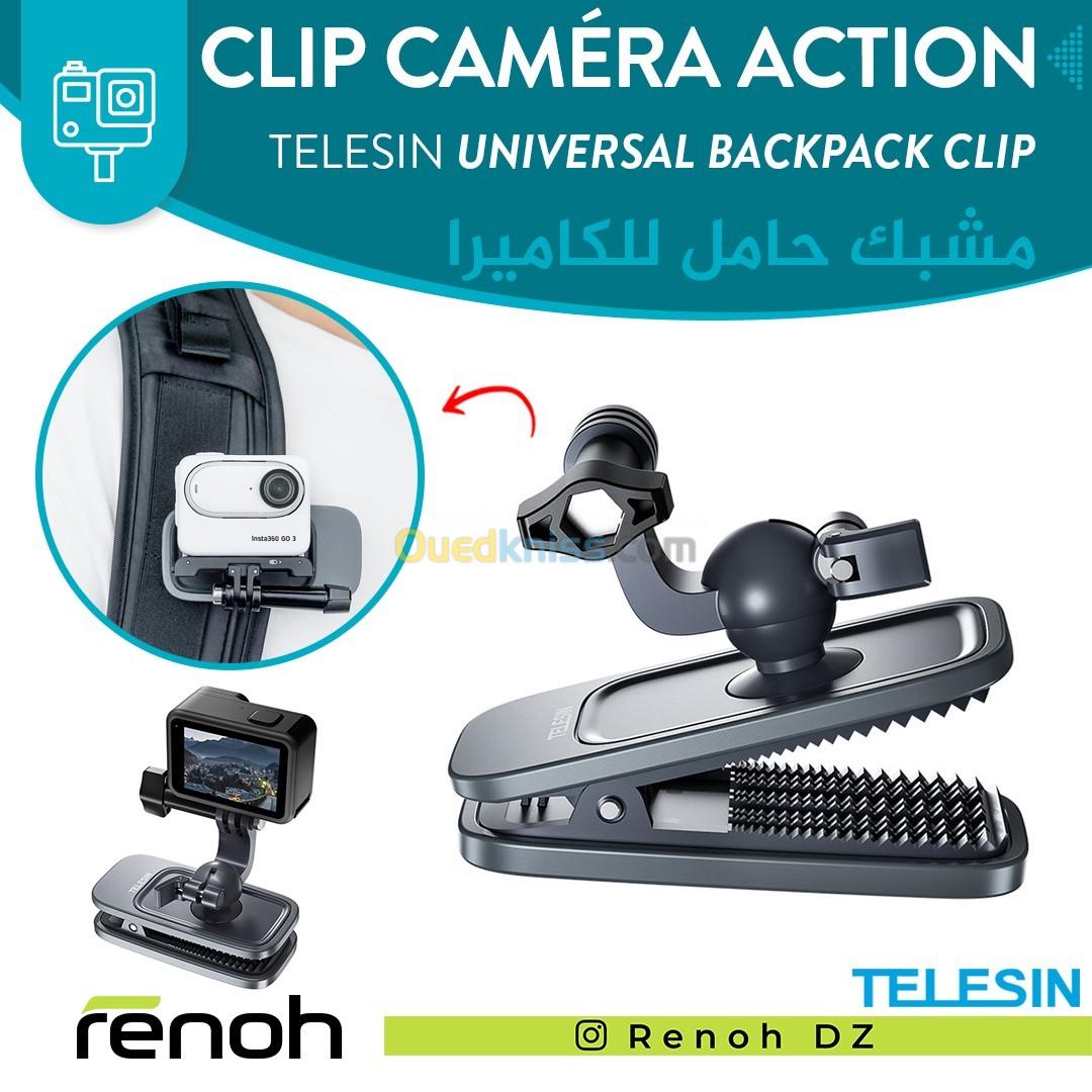 CLIP CAMERA D'ACTION POUR SAC À DOS ( TELESIN )