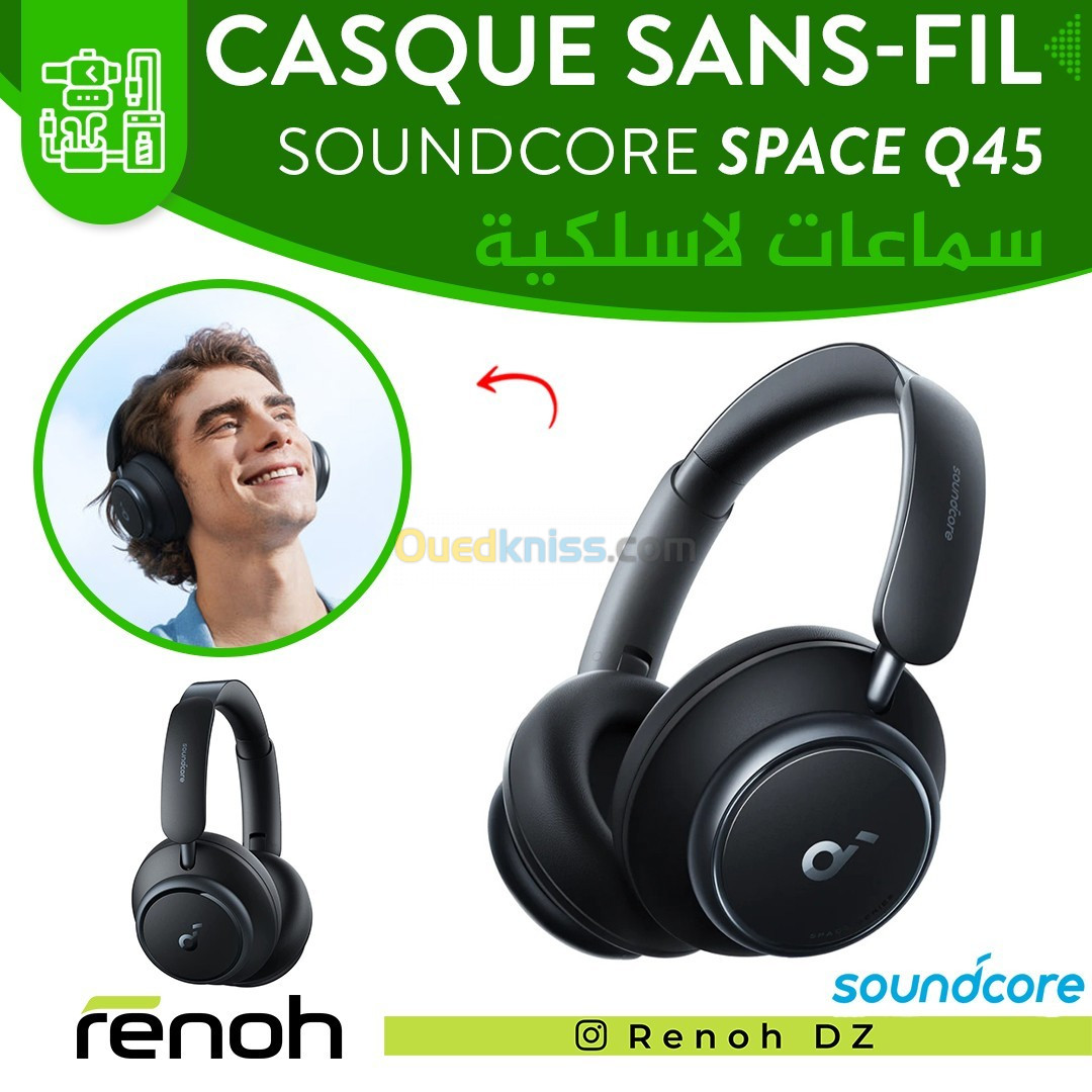 Casque Sans-Fil SOUNDCORE By Anker SPACE Q45