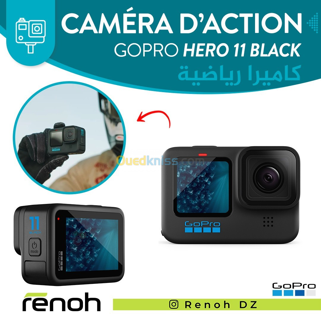 Caméra D'Action GOPRO HERO 11 BLACK Pour Vlogging/Content Creation