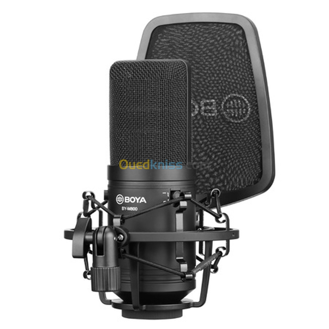 BOYA – Microphone professionnel à Large diaphragme BY-M800