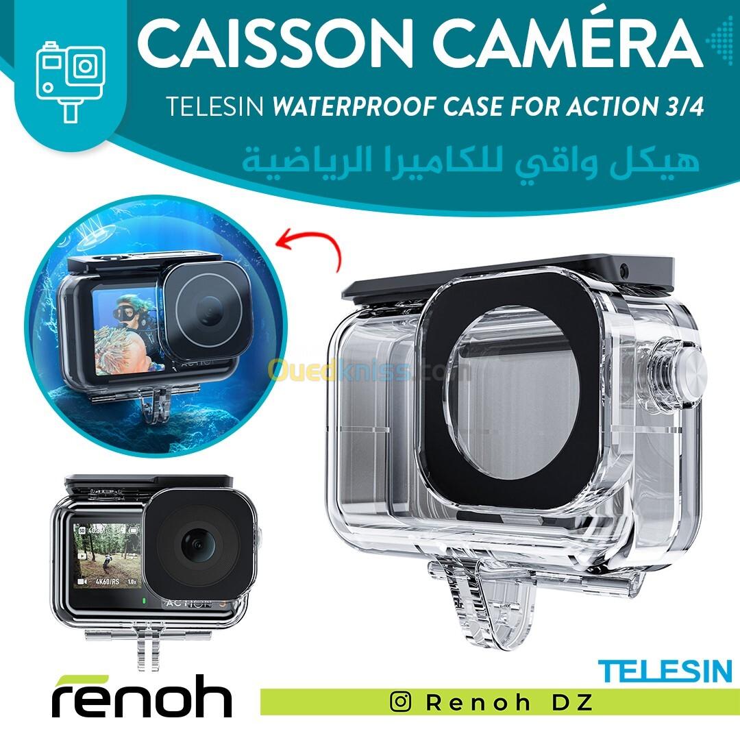 Caisson Caméra TELESIN WATERPROOF CASE Pour DJI Action 3/4