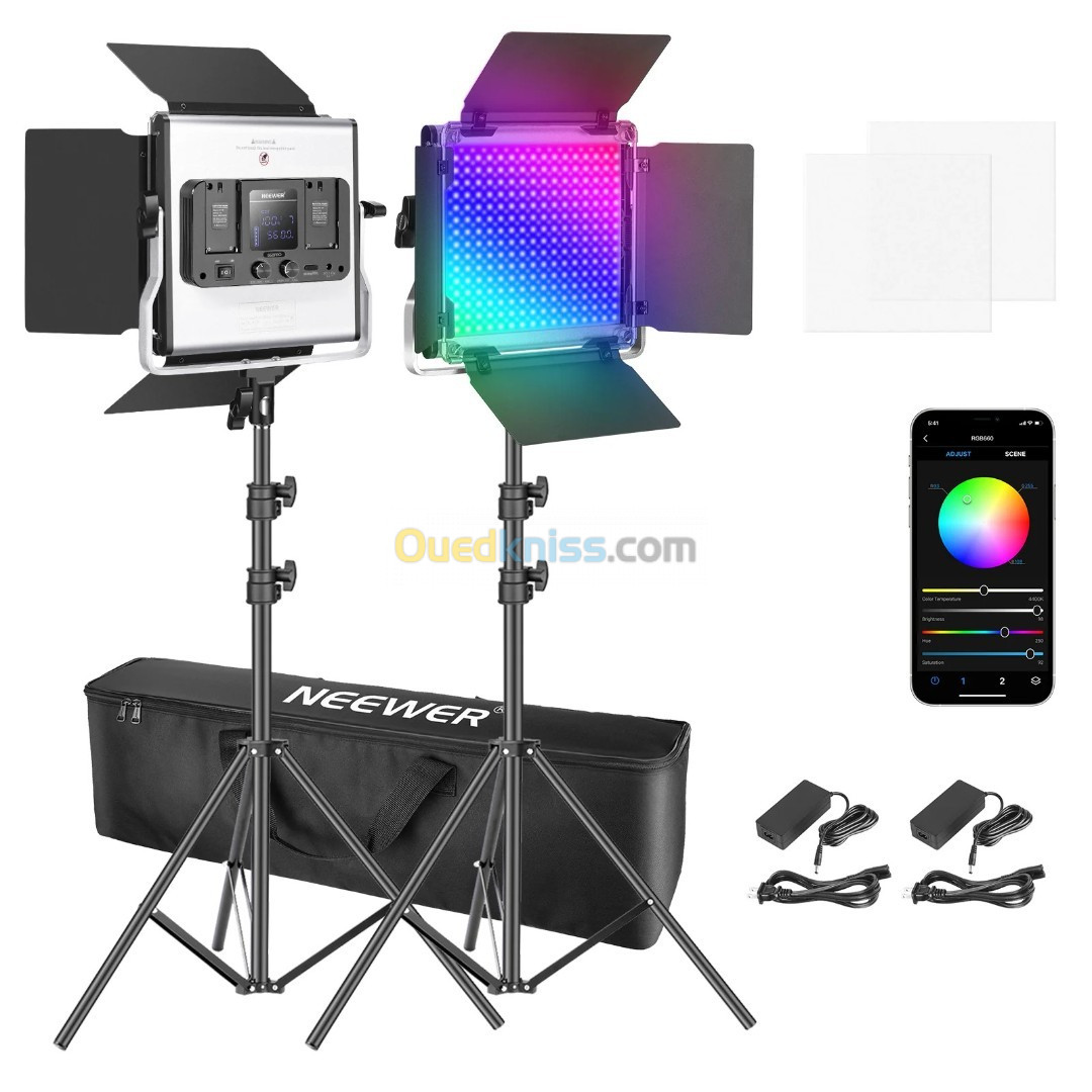 Kit Panneau LED RGB NEEWER LED 660 RGB