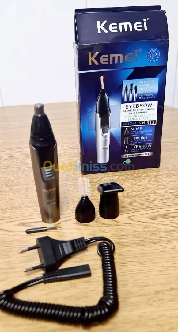 Tondeuse rechargeable 3 en 1 tondeuse à sourcils pour épilation du nez et des oreilles