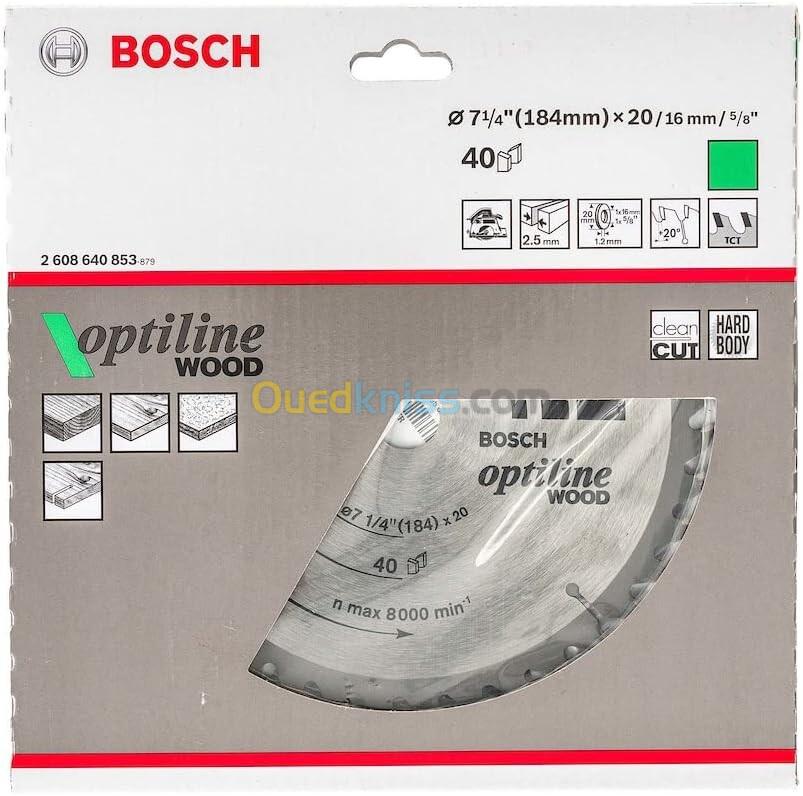 Disque BOSCH A Couper Bois 184MM 40 Dents