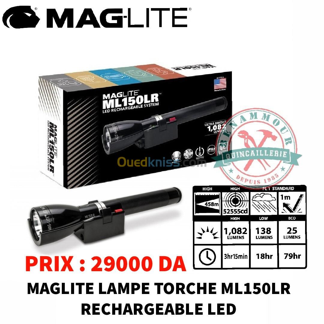 MAGLITE LAMPE TORCHE ML150LR RECHARGEABLE LED 1082 LUMENS