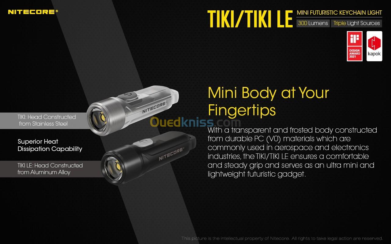 Nitecore lampe TIKI / TIKI LE