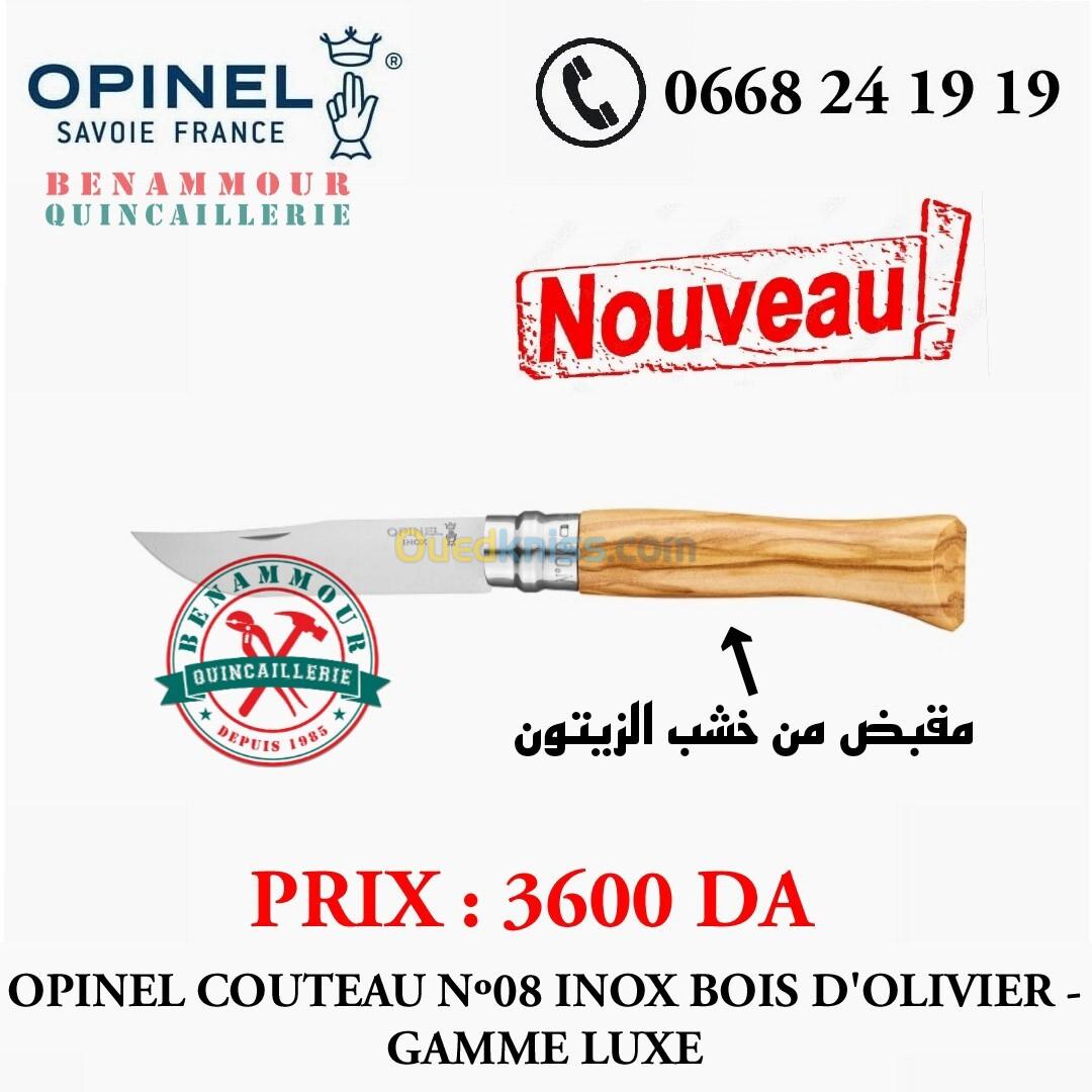 OPINEL COUTEAU N08 INOX BOIS OLIVIER 