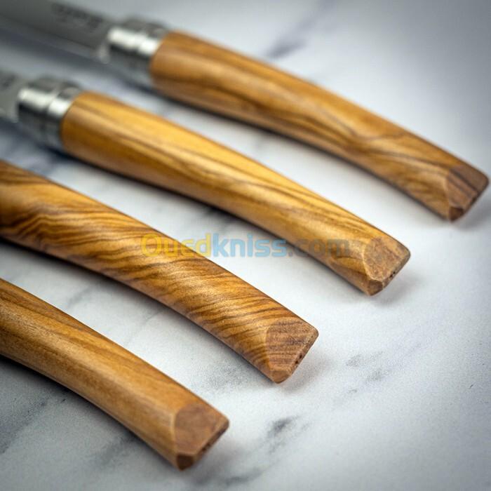 OPINEL couteau effilé N 08 bois olivier - nouvelle version 